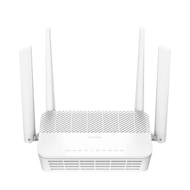 Tisch-Wi‑Fi‑6‑Router Cudy WR3000H — AX3000, Dualband 2,4/5 GHz, 2,5G-WAN, Gigabit-LAN (4 Ports)