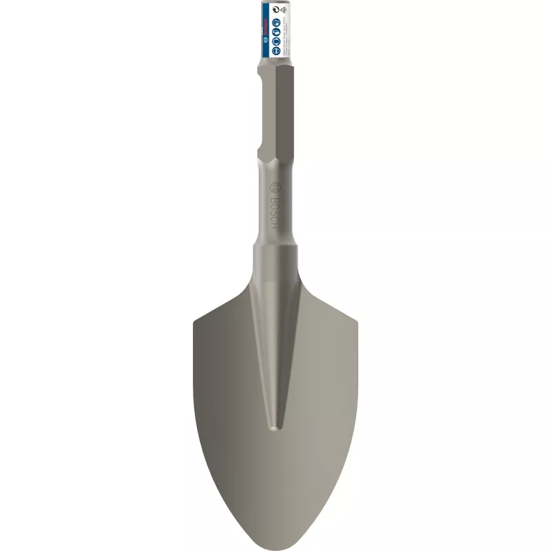 Rundspatenmeißel Bosch Professional SDS‑Hex 135 x 400 mm für Abbruch und Meißelarbeiten