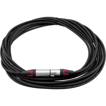 PSSO XLR-Kabel 3-polig, 10 m, schwarz, Neutrik-Steckverbinder