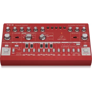 Analoger Synthesizer Behringer TD-3-RD Rot 9V DC