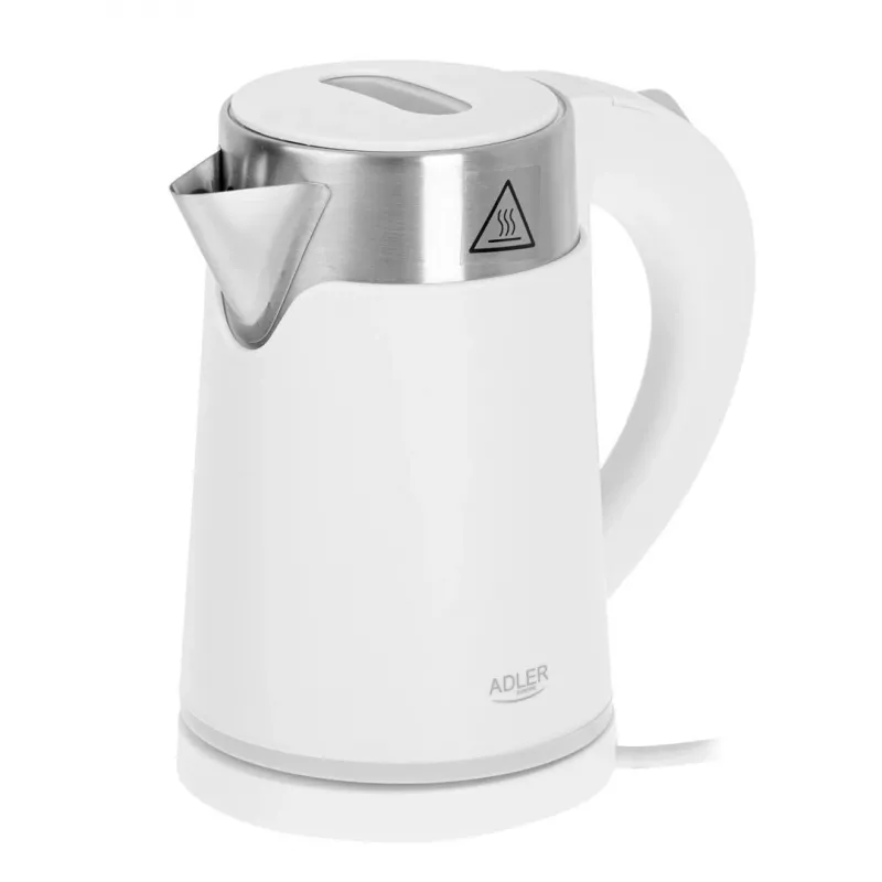 Wasserkocher Adler AD 1372w – 0,6 L, 800 W, Edelstahlgehäuse, Touch-Bedienung