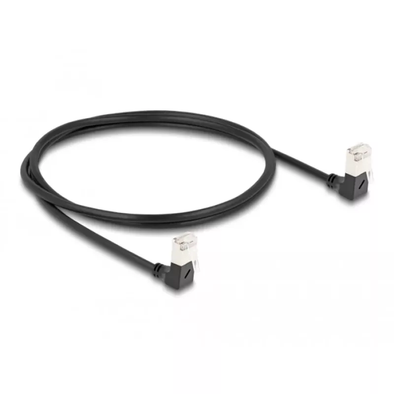 Netzwerkkabel DeLOCK RJ45 Cat.6A 1m Schwarz