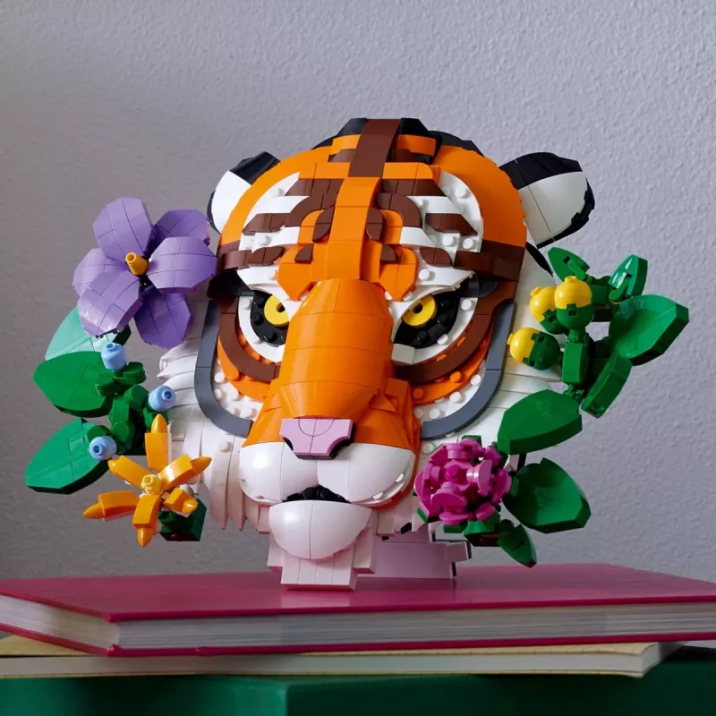 Konstruktionsspielzeug LEGO Art Fauna Collection Tiger Set 31217 – baubares Tigermodell