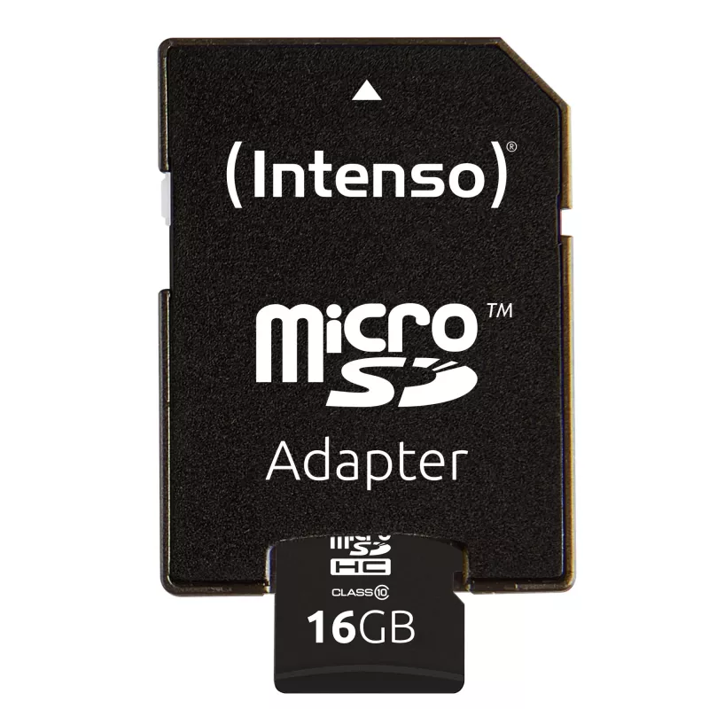 SPEICHER MICRO SDHC 16GB C10/W/ADAPTER 3413470 INTENSO