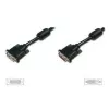 DIGITUS DVI-D-Verlängerungskabel 2 m, DVI-D auf DVI-D, schwarz