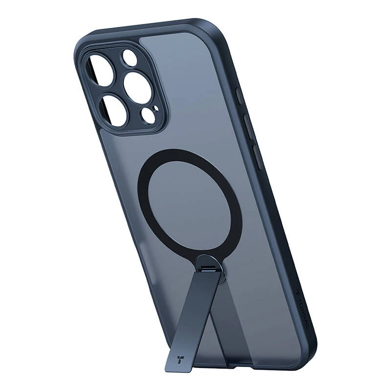 Torras Pstand Spin Case für iPhone 16 Pro (Schwarz)