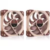 Computergehäuselüfter Noctua NF-A12X25 G2 PWM SX2-PP 120 mm, 12 V, 1800 U/min, 107,3 m³/h, SSO-Lager, 2er-Pack, beige