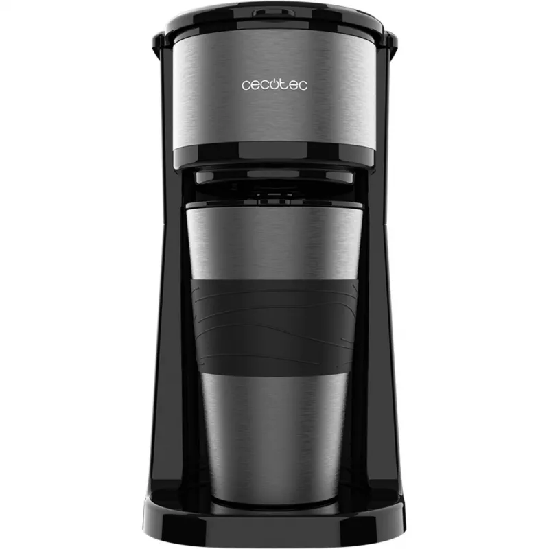 Cecotec Coffee 66 Drop & Go Filterkaffeemaschine, 700 W, Schwarz/Edelstahl