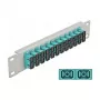 LWL-Patchpanel DeLOCK 10 Zoll 12 Port SC Duplex Aqua 1U Grau