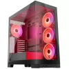 PC-Gehäuse MODECOM Volcano SPACE APEX ARGB Midi Tower, gehärtetes Glas, USB-C, unterstützt ATX/microATX/Mini-ITX, GPU bis 430 mm, CPU-Kühler bis 180 mm