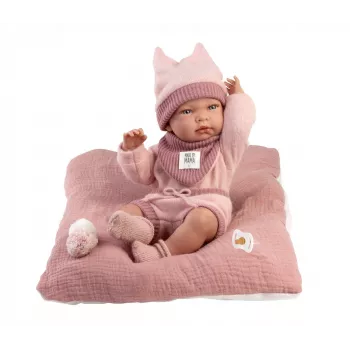Puppe Llorens 40 cm Vinylbaby mit realistischen Merkmalen und weichem Körper