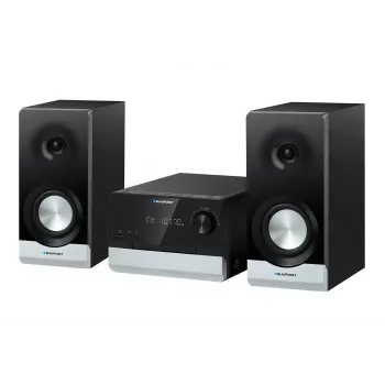 Home-Audio-Mikrosystem BLAUPUNKT MS40.2BT — 2×50 W RMS, Bluetooth, CD, USB, HDMI ARC, optischer Eingang, LED-Anzeige (schwarz)