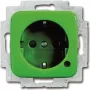 BUSCH JAEGER 2CKA002013A5466 - Typ F - 2P+E - Grün - Strom - 250 V - 16 A