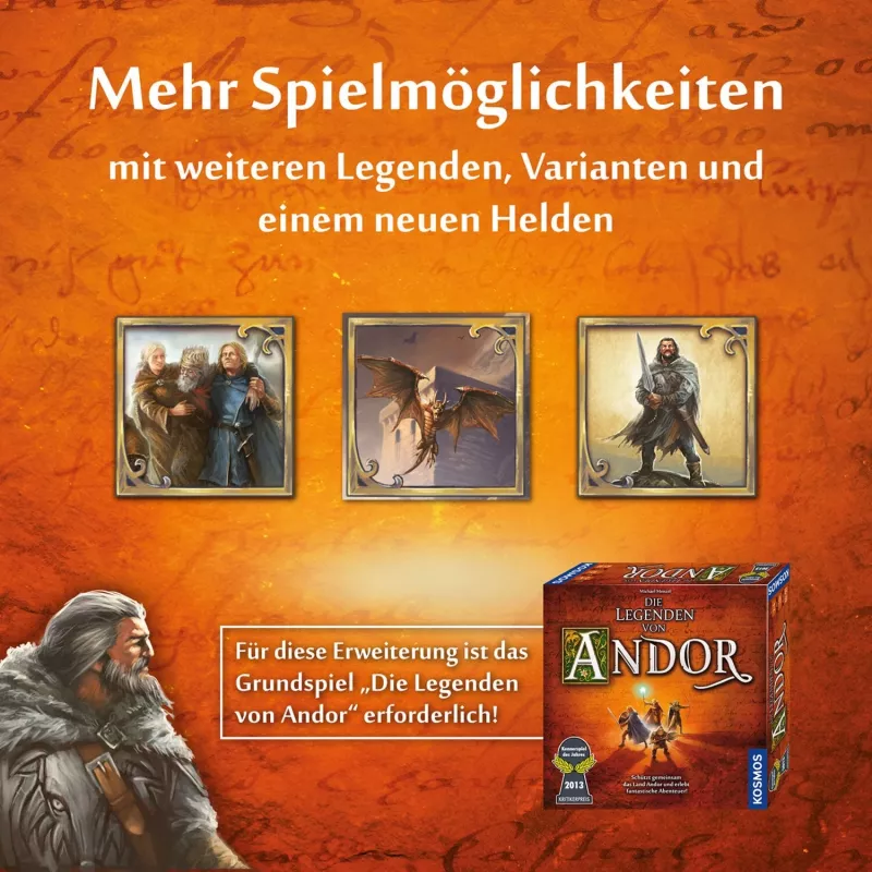 Die Legenden of Andor - Die Bonus-Box, Brettspiel-Erweiterung