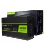 Auto-Wechselrichter Grün Cell INV21 6000 W, 24V DC-AC, 230V Ausgang, 2x USB PD, aktive Kühlung, abnehmbare DC-Steckverbinder, schwarz