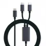 ROLINE - USB-Kabel - 24-pol USB-C (M) auf 24-pol USB-C (M) - USB 2.0 - 1,85 m - USB-Stromversorgung (100 W) - Schwarz (11.02.8308)