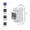Einphasen-Energieverbrauchszähler QOLTEC 50899 230 V 50 Hz, 5(60)A, Klasse 1.0, LCD