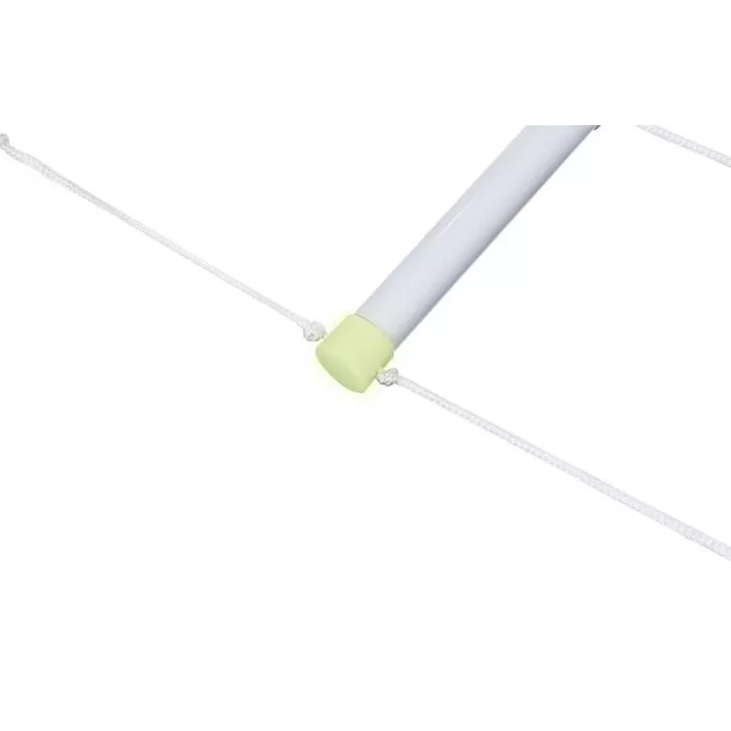 Rehabilitations-Bettleiter Qmed DRQM3G0AAXXXP, 4 Stufen, Polyethylen, max. Belastung 90 kg, fluoreszierend, Sprossenbreite 25 cm