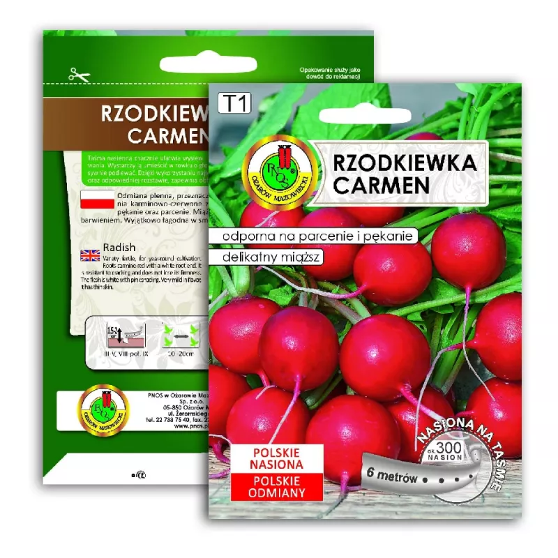 Seeds Apte Rzodkiewka CARMEN — Polnische Rettichsorte für den ganzjährigen Anbau