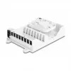 DeLOCK Glasfaser-Verteilerbox FTTH Innen-Wandmontage 8 Ports weiß