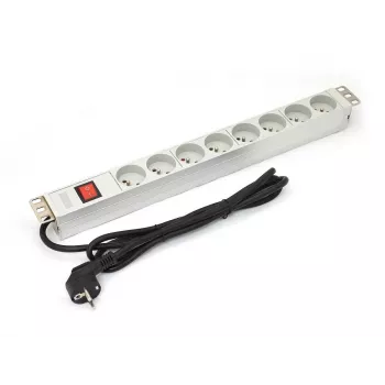 DIGITUS Professional A-19-STRIP-2-IMP – Stromverteilungseinheit (Rack – rackmontierbar) – Wechselstrom 250 V – Eingangsstromversorgung – Ausgang