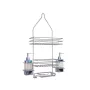 Duschablage RAYEN 2073 mit Seifenspendern – wandmontierter Duschorganizer mit Doppelspender