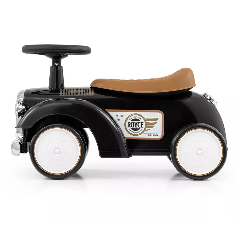 Rutschfahrzeug milly mally Royce schwarz – Kinder-Schiebewagen, kompaktes Design, Modell 5923