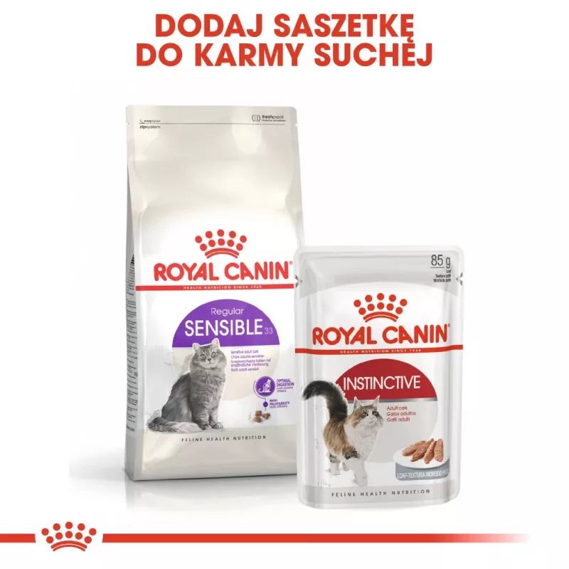 Trockenfutter für Katzen Royal Canin Sensible 33 Adult, 10 kg — Huhn, 33 % Protein, Unterstützung der Harnwege