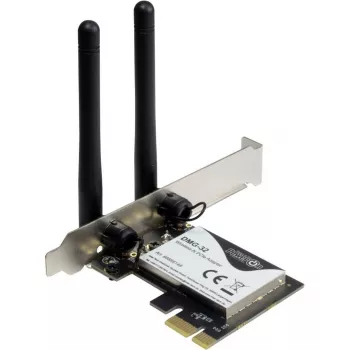 Inter-Tech DMG-32 - Eingebaut - Kabellos - PCI Express - Wi-Fi - 650 Mbit/s - Schwarz - Silber (88888148)
