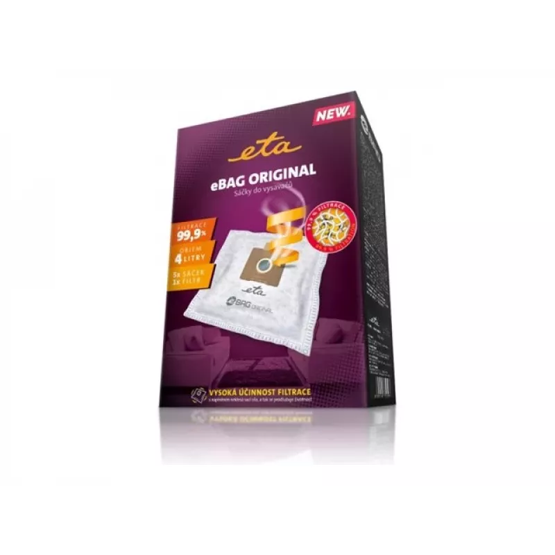 Staubbeutel für Trommelsauger ETA ETA960068000 — 5er-Pack, weiß