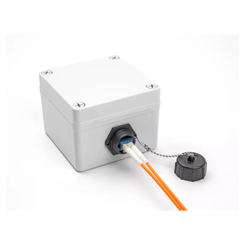 DeLOCK Glasfaserstecker LC Duplex Singlemode IP68 wasserdicht