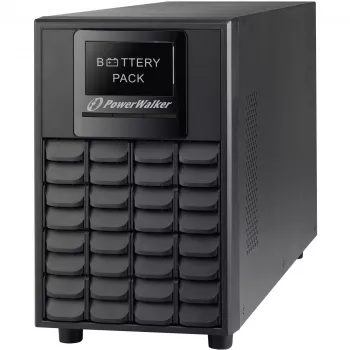 UPS-Batterieschrank PowerWalker BP A24T-4x9Ah — 4× 12 V 9 Ah, schwarz, 126×397×221 mm