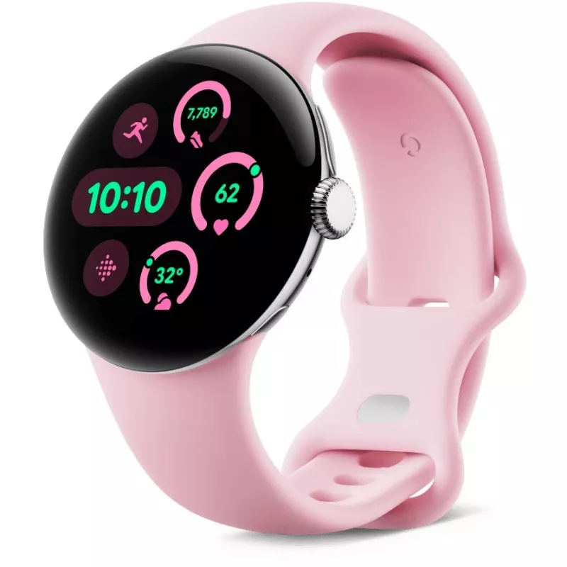 Google Pixel Watch 3 - 41 mm - Aluminium Silber poliert