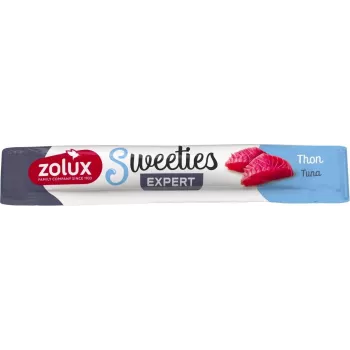 Pasten-Katzenleckerli ZOLUX Sweeties Thunfisch 14 g — Thunfisch-Paste in 14 g Tube, getreidefrei, glutenfrei