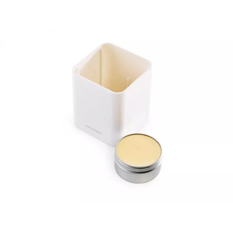 Aroma diffuser Stylies ELARA/WHITE — Verdunstungsdiffusor, für Räume bis 25 m², 2 h Timer, AC/Batterie/USB, 1,3 W, 74×74×100 mm