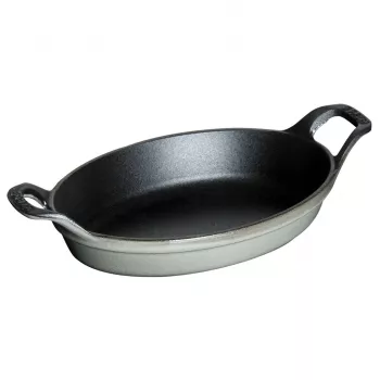 Ovale Mini-Back- und Auflaufform Staub 250 ml Graphit