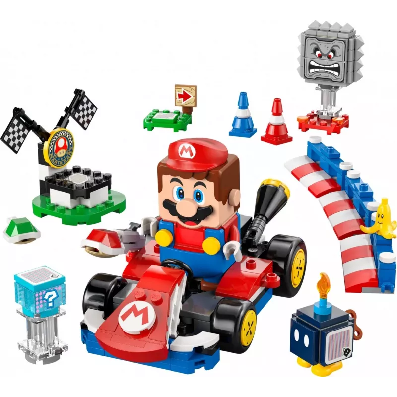 LEGO Konstruktionsspielzeug 72043 Super Mario Interaktiver Mario Kart mit Standard-Kart