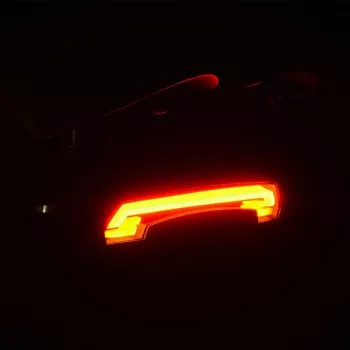 Rockbros LKWD-R1 Fahrradrücklicht mit Laser und Fernbedienung, schwarz
