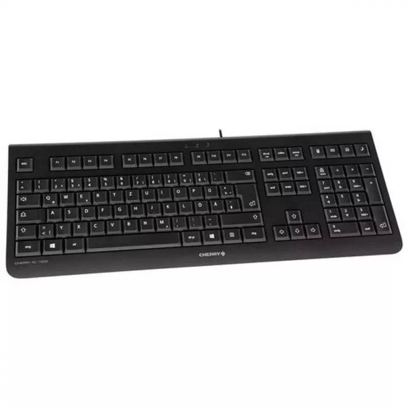 CHERRY KC 1000 Tastatur Büro USB QWERTY Spanisch Schwarz