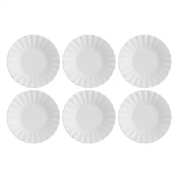 Suppenteller-Set LA PORCELLANA BIANCA Ducale White, 6 Stück, 22 cm
