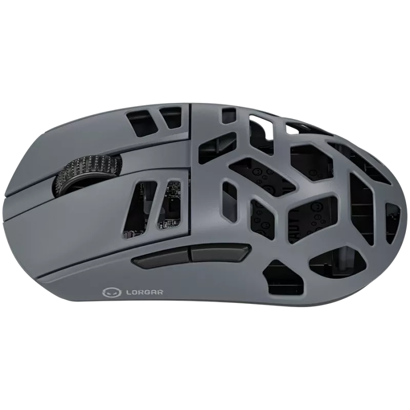 LORGAR MSE90W, Magnesium Alloy Wireless Gaming Maus Elite, Dark Grau