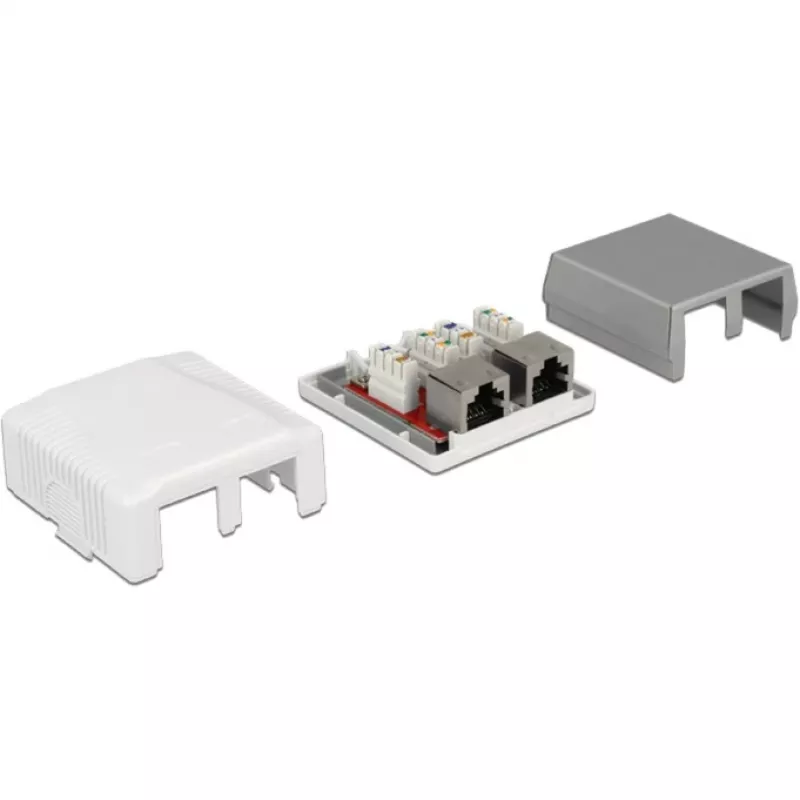 Aufputzdose 2 x RJ-45 DeLOCK 86197