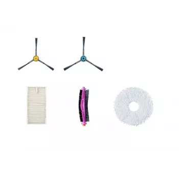 Ersatzbürsten-Set Midea für V12 Staubsauger – 6 Seitenbürsten und 2 Walzenbürsten
