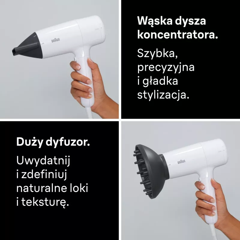 Haartrockner Braun BRHD226E 2200W Ionic Technology Leicht