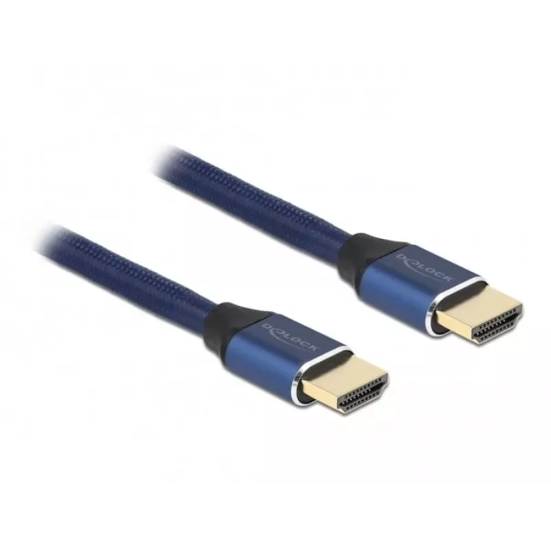 HDMI-Kabel DeLOCK Ultra High Speed 48 Gbps 8K 60 Hz blau 1 m