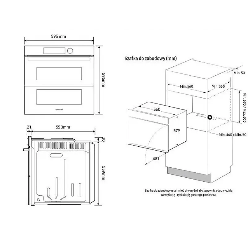 Ofen Samsung NV7B41205AK