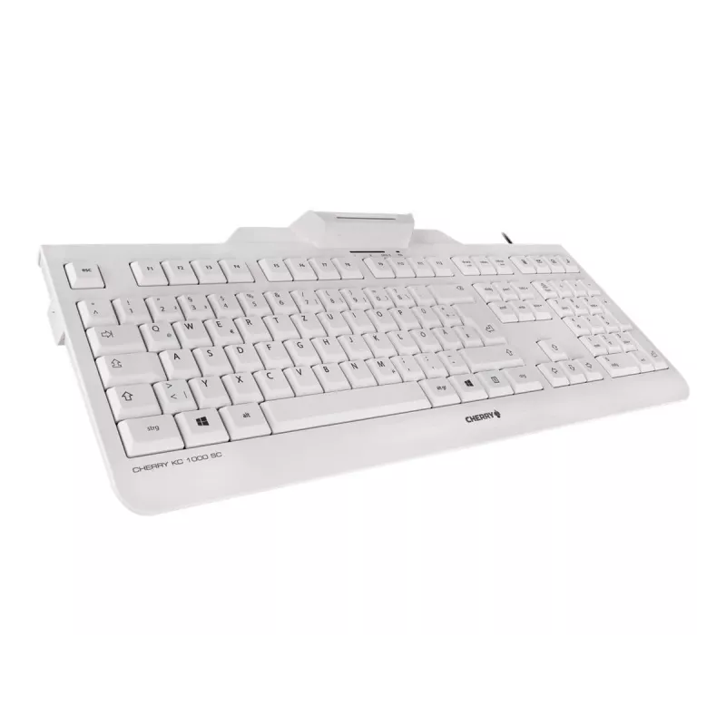 CHERRY KC 1000 SC Kabelgebundene Smartcard-Tastatur Hellgrau USB QWERTY UK