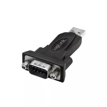LogiLink AU0002F RS-232 USB 2.0 Adapter Stecker Schwarz