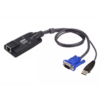 ATEN USB - VGA auf Cat5e/6 KVM-Adapterkabel (CPU-Modul), mit Virtual-Media-Unterstützung