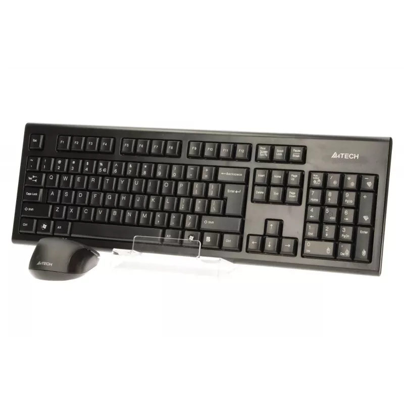 A4Tech 7100N Desktop-Tastatur Maus inklusive RF Wireless QWERTY Englisch Schwarz